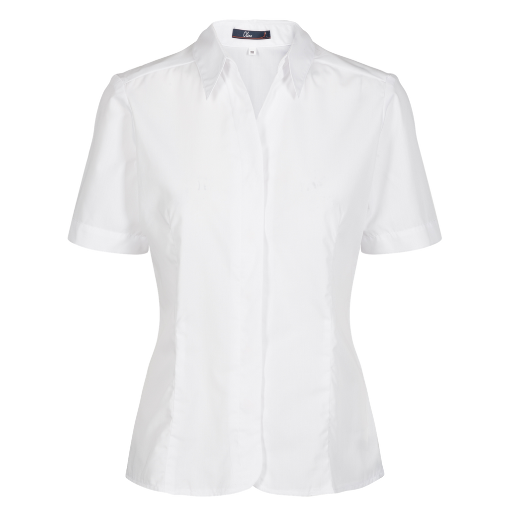 Womens Short-sleeved white shirt | Uniforms by Olino